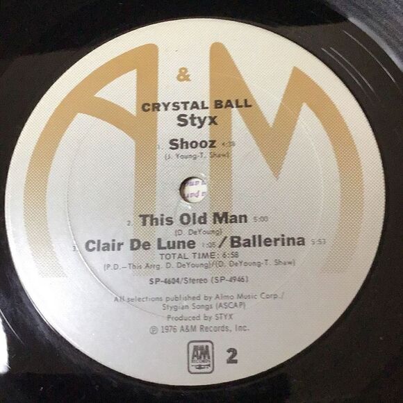 Album, vintage Styx Crystal ball Record - Picture 7 of 9